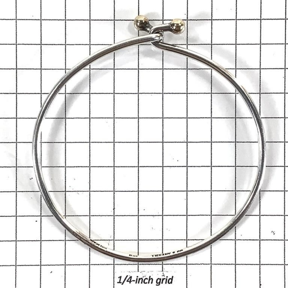 Tiffany Two-Tone Hook Bangle Bracelet - image 5